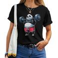 Panda Halterofilia Fitness Gimnasio Entrenamiento Camiseta de mujer