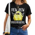 Pew Pew Madafakas Crazy Chicken Gun Regalos Divertidos Camiseta de mujer