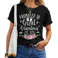 Promoted To Great Grandma Est 2025 First Time New Grandma Women T-shirt
