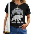 Retro Father Baby Son Daughter Bear Dad Father's Day Father T-shirt Frauen