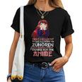 Sarcastic Anime Manga Saying Statement Anime T-shirt Frauen