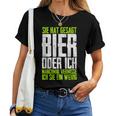 She Hat Gesagt Bier Or Ich Sometimesermisse Ich Sie T-shirt Frauen