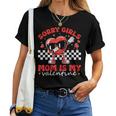 Sorry Girls Mom Is My Valentine Boys Valentines Day Heart Women T-shirt