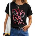 Valentine's Day Christian Faith Hope Love Hearts Religious Women T-shirt
