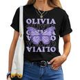 Vintage Olivia First Name I Love Olivia Girl Groovy 80'S Women T-shirt
