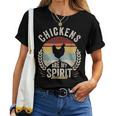 Vintage Retro Chickens Are My Spirit Animal Chicken Lover Women T-shirt
