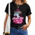 Women's Apres Ski Unicorn Girls Team Party Ski Goggles Girls Saying T-shirt Frauen