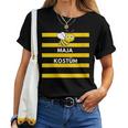 Women's Beekeepers Maja Costume Bee Costume Fancy Dress Bee With-Neck T-shirt Frauen