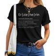 Women's Meaning Educator Saying Day Mother T-shirt Frauen