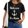 Women's Sailor Costume Sailor Costume Anchor Carnival Women's Man Child With-Neck Blue T-shirt Frauen