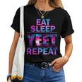 Yeet Eat Sleep Yeet Repeat Saying Kid Women T-shirt