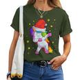 Christmas Children's Unicorn Girls Christmas T-shirt Frauen