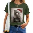 Christmas Outfit Women's Raccoon T-shirt Frauen