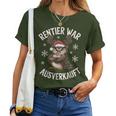 Christmas Owl Reindeer Was Out Sold Out T-shirt Frauen