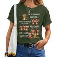 A Mulled Wine Christmas Reindeer T-shirt Frauen