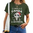 I Want A Panda For Christmas Cute Pandas T-shirt Frauen