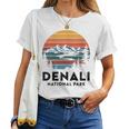 Denali National Park Alaska Wildlife Adventure Retro Denali Women T-shirt