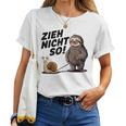 With Snail And Sloth Gray T-shirt Frauen