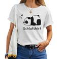 Müder Panda Cute Sleep T-shirt Frauen