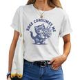 Rage Consumes Me Cat Kitten Flower Women T-shirt