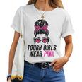 Tough Girls Tragen Im Oktober Pink Leopard Print Wear Pink Gray T-shirt Frauen