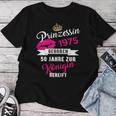 50Th Birthday Woman 1975 Princess 50 Years T-shirt Frauen Lustige Geschenke