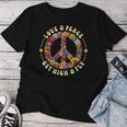 70S Flower Power Love Peace Hippie Costume T-shirt Frauen Lustige Geschenke