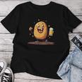 Cool Potato With Beer In Hand Costume T-shirt Frauen Lustige Geschenke