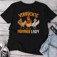 Crazy Chicken Lady Farmer Chicken S T-shirt Frauen Lustige Geschenke