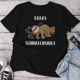 Dad Fathers Sayings Snoring Sloth Sleep T-shirt Frauen Lustige Geschenke