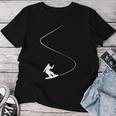 Drawn Simple Snowboard Girl T-shirt Frauen Lustige Geschenke