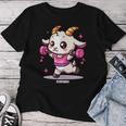 Dulce Cabra Entrenamiento Fresco Diseño Fitness Gimnasio Entrenamiento Camiseta de mujer Regalos divertidos