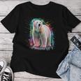 Eisbär Women's Colourful Watercolour Polar Bear T-shirt Frauen Lustige Geschenke