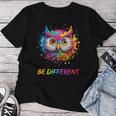 Colourful Owl T-shirt Frauen Lustige Geschenke