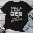 Fishing Fishing And Beer For Fisherman T-shirt Frauen Lustige Geschenke