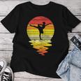 Girl Silhouette Ballet Dance Sunset Retro Ballerina Camiseta de mujer Regalos divertidos