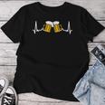 With Heartbeat Beer For Barbecue Pub Celebration Stammtisch Beer T-shirt Frauen Lustige Geschenke