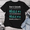 Humoristique Règles Cadeau J'ai Toujours Raison T-shirt femme Cadeaux drôles