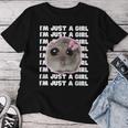 I'm Just A Girl Sad Hamster Meme T-shirt Frauen Lustige Geschenke