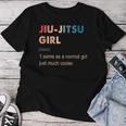 Jiu-Jitsu Girl Definition Jiu-Jitsu Regalo Para Niñas Camiseta de mujer Regalos divertidos