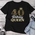 Ladies 40Th Birthday 1983 Cute Birthday Queen Crown T-shirt Frauen Lustige Geschenke