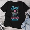 Level 16 Jahre Mädchen Geburtstag Gamer Girl Nager 2009 T-shirt Frauen Lustige Geschenke