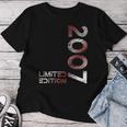 Limited Editionintage 2007 Boy Girl 17Th Birthday T-shirt Frauen Lustige Geschenke