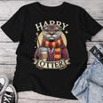 Lustiger Harry Otter Coffee Drinking T-shirt Frauen Lustige Geschenke