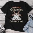 Mamas Official Snoring Mama Sleep Goat T-shirt Frauen Lustige Geschenke