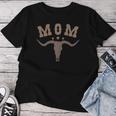 Mom Skull Highland Cow Boy Western Rodeo Family Matching Women T-shirt Funny Gifts