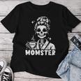 Momster Skeleton Tattoo Coffee Mum Gothic Outfit T-shirt Frauen Lustige Geschenke