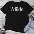 Müde-Mumu Pyjamas Müde Pyjamas T-shirt Frauen Lustige Geschenke