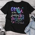Oma Of The Birthday Mermaid Matching Family Mother's Day Women T-shirt Funny Gifts