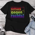 Omas Gegen Rechts I Anti Rassisum I Für Tolleranz T-shirt Frauen Lustige Geschenke